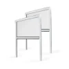 Avosdim 2 Jalousien PVC-Moskitonetz 80cm x 130cm Verstellbar