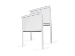Avosdim 2 Jalousien PVC-Moskitonetz 80cm x 130cm Verstellbar
