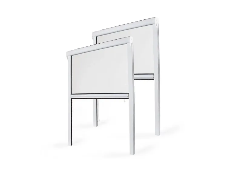 Avosdim 2 Jalousien PVC-Moskitonetz 80cm x 130cm Verstellbar