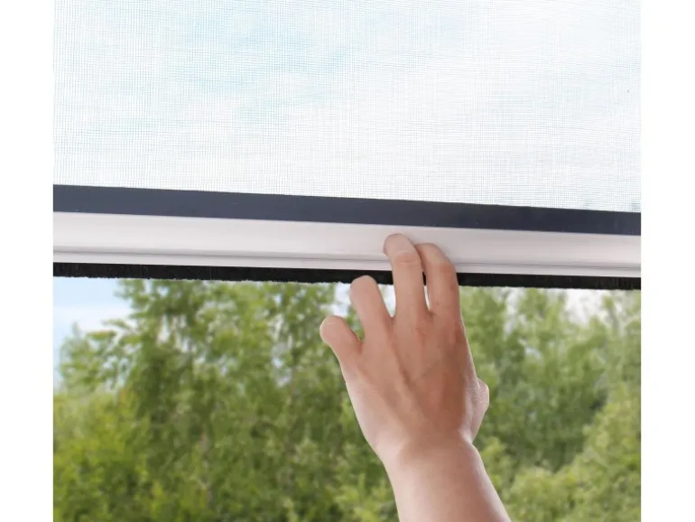 Avosdim 2 Jalousien PVC-Moskitonetz 80cm x 130cm Verstellbar
