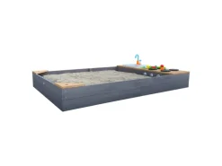 Axi Sandkasten Kelly mit Spielküchenzeile Grau Braun 115 cm x 21,8 cm x 180 cm