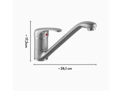 baliv Küchenarmatur KI-5095 Chrom Satiniert