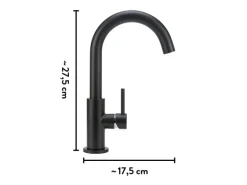 baliv Waschtischarmatur WT-151 Schwarz-Matt