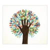 Banjado Herdabdeckplatte Glas 1 Teilig 60x52CM Schneidebrett Herdabdeckung Mit Motiv We Are The World