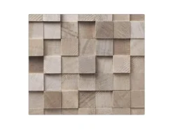 Banjado Herdabdeckplatte Glas 1 Teilig 60x52CM Schneidebrett Herdabdeckung Mit Motiv Bauklötze Relief