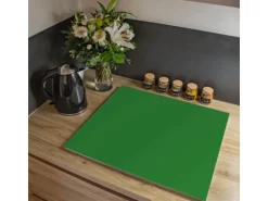 Banjado Herdabdeckplatte Glas 1 Teilig 60x52CM Schneidebrett Herdabdeckung Mit Motiv Grün