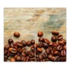 Banjado Herdabdeckplatte Glas 2 Teilig Je 30x52CM Schneidebrett Herdabdeckung Mit Motiv Kaffeebohnen