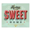 Banjado Herdabdeckplatte Glas 1 Teilig 60x52CM Schneidebrett Herdabdeckung Mit Motiv Home Sweet Home