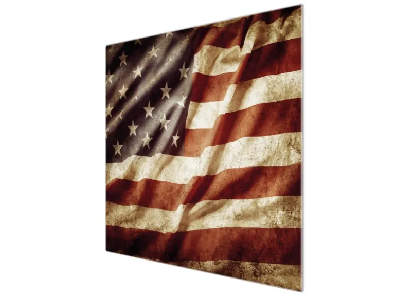 Banjado Herdabdeckplatte Glas 1 Teilig 60x52CM Schneidebrett Herdabdeckung Mit Motiv United States