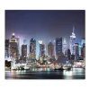 Banjado Herdabdeckplatte Glas 1 Teilig 60x52CM Schneidebrett Herdabdeckung Mit Motiv New York