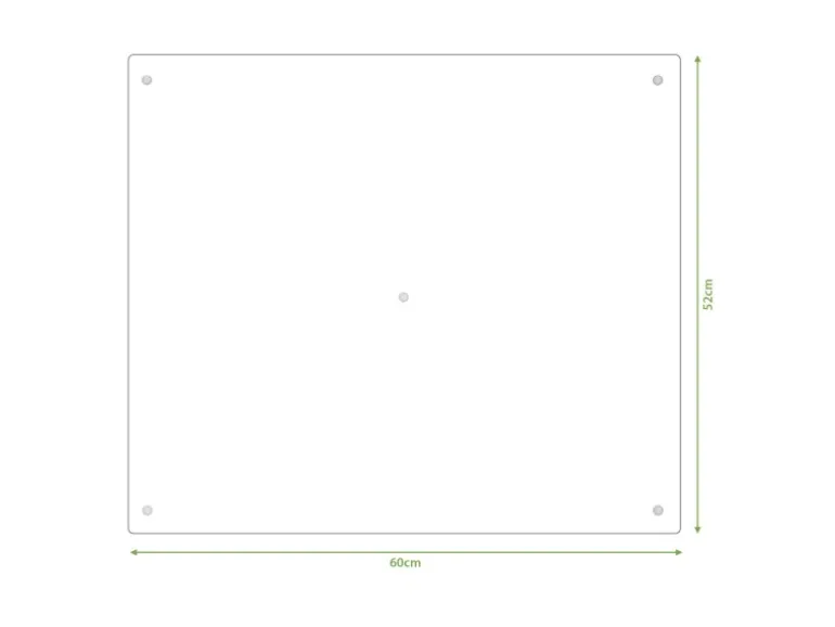 Banjado Herdabdeckplatte Glas 1 Teilig 60x52CM Schneidebrett Herdabdeckung Mit Motiv Karpaten Sonnenuntergang