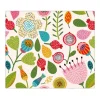 Banjado Herdabdeckplatte Glas 1 Teilig 60x52CM Schneidebrett Herdabdeckung Mit Motiv Blumen Naiv