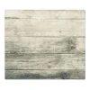 Banjado Herdabdeckplatte Glas 1 Teilig 60x52CM Schneidebrett Herdabdeckung Mit Motiv Graue Planken