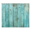 Banjado Herdabdeckplatte Glas 2 Teilig Je 30x52CM Schneidebrett Herdabdeckung Mit Motiv Blaues Holz