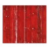 Banjado Herdabdeckplatte Glas 2 Teilig Je 30x52CM Schneidebrett Herdabdeckung Mit Motiv Rote Holzlatten