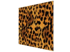 Banjado Herdabdeckplatte Glas 1 Teilig 60x52CM Schneidebrett Herdabdeckung Mit Motiv Leopard