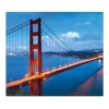 Banjado Herdabdeckplatte Glas 1 Teilig 60x52CM Schneidebrett Herdabdeckung Mit Motiv Golden Gate Bridge