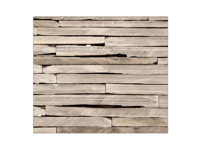 Banjado Herdabdeckplatte Glas 1 Teilig 60x52CM Schneidebrett Herdabdeckung Mit Motiv Steinplatten