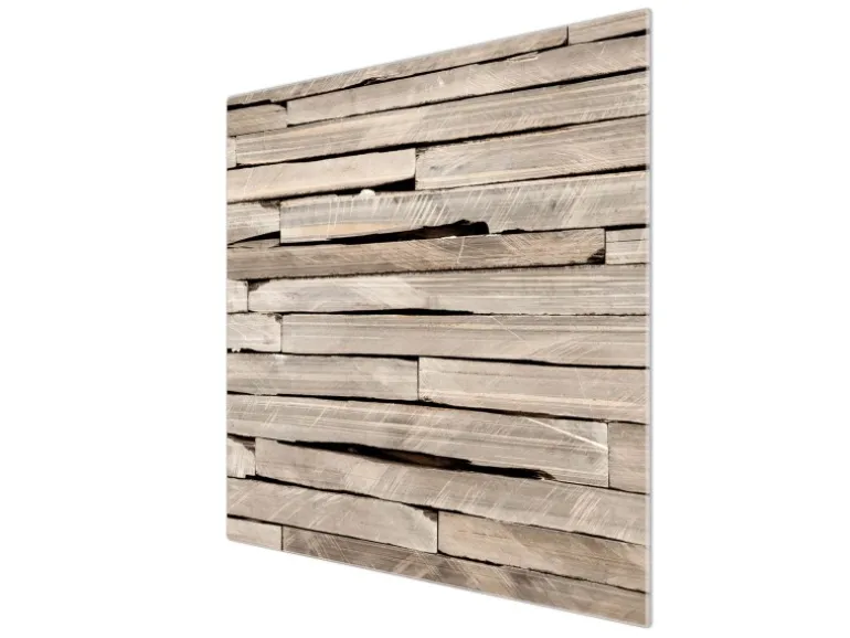 Banjado Herdabdeckplatte Glas 1 Teilig 60x52CM Schneidebrett Herdabdeckung Mit Motiv Steinplatten