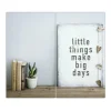 Banjado Herdabdeckplatte Glas 2 Teilig Je 30x52CM Schneidebrett Herdabdeckung Mit Motiv Little Things