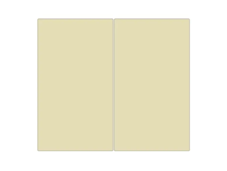 Banjado Herdabdeckplatte Glas 2 Teilig Je 30x52CM Schneidebrett Herdabdeckung Mit Motiv Beige