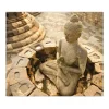 Banjado Herdabdeckplatte Glas 1 Teilig 60x52CM Schneidebrett Herdabdeckung Mit Motiv Sitzender Buddha