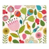 Banjado Herdabdeckplatte Glas 1 Teilig 60x52CM Schneidebrett Herdabdeckung Mit Motiv Rosa Kelch Hell