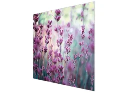 Banjado Herdabdeckplatte Glas 1 Teilig 60x52CM Schneidebrett Herdabdeckung Mit Motiv Lavendel 2