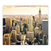 Banjado Herdabdeckplatte Glas 1 Teilig 60x52CM Schneidebrett Herdabdeckung Mit Motiv New York City