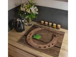 Banjado Herdabdeckplatte Glas 1 Teilig 60x52CM Schneidebrett Herdabdeckung Mit Motiv Doppeltes Glück