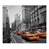 Banjado Herdabdeckplatte Glas 1 Teilig 60x52CM Schneidebrett Herdabdeckung Mit Motiv New York Taxi