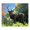 Banjado Herdabdeckplatte Glas 2 Teilig Je 30x52CM Schneidebrett Herdabdeckung Mit Motiv Hirsch