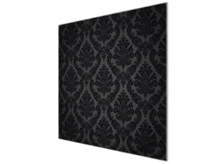 Banjado Herdabdeckplatte Glas 1 Teilig 60x52CM Schneidebrett Herdabdeckung Mit Motiv Black Deluxe