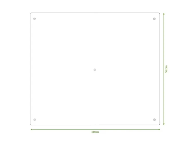 Banjado Herdabdeckplatte Glas 1 Teilig 60x52CM Schneidebrett Herdabdeckung Mit Motiv Zutaten