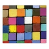 Banjado Herdabdeckplatte Glas 1 Teilig 60x52CM Schneidebrett Herdabdeckung Mit Motiv Bunte Kreide