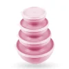 Bestgoodies Vorratsdosen 8er Set Rund Rosa 2 x 4er