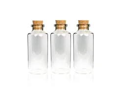 Bestlivings Fläschchen Glas mit Korken Set 30ml 3er Pack