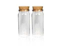 Bestlivings Fläschchen Glas mit Korken Set 50ml 16er Pack