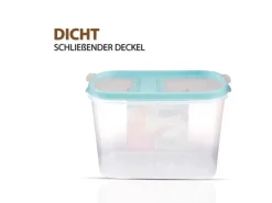 Bestlivings Frischhaltebox Schüttdose 1,4 Liter 8er Pack Türkis