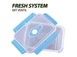 Bestlivings Frischhaltebox Mit Deckel Fresh System 1,5 Liter Lunchbox Blau