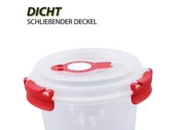 Bestlivings Frischhaltebox 0,64L Joghurt Im Set Rot 8er Pack
