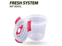 Bestlivings Frischhaltebox 0,64L Joghurt Im Set Rot 8er Pack