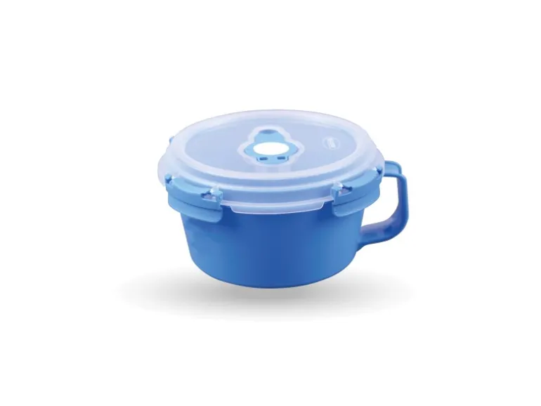 Bestlivings Frischhaltebox Mit Deckel Fresh System 0,85 Liter Frühstücksschale Blau