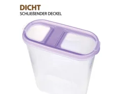 Bestlivings Frischhaltebox Schüttdose 2,8 Liter 2er Pack Lila