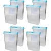 Bestlivings Frischhaltebox Schüttdose 2,8 Liter 8er Pack Türkis