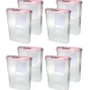 Bestlivings Frischhaltebox Schüttdose 2,8 Liter 8er Pack Altrose