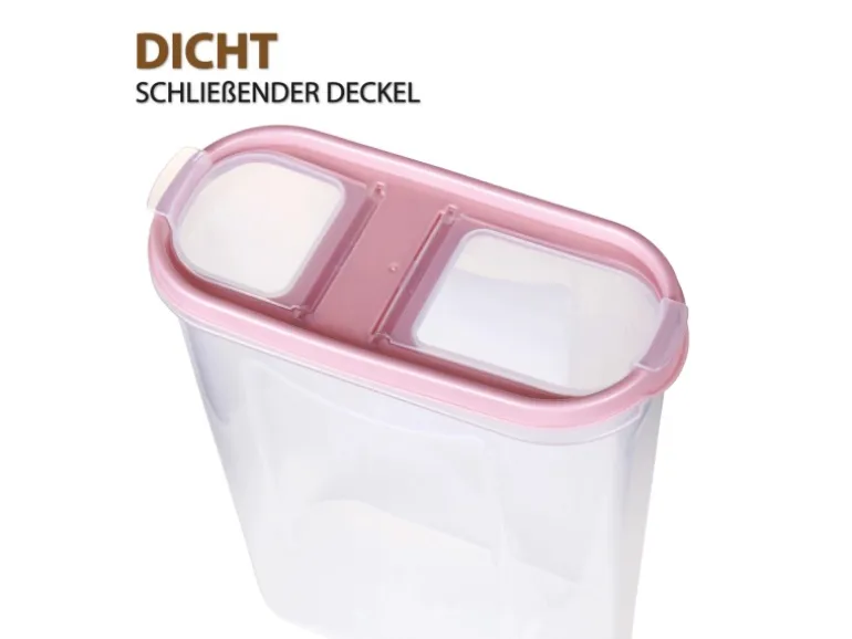 Bestlivings Frischhaltebox Schüttdose 2,8 Liter 1er Pack Altrose