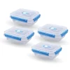 Bestlivings Frischhaltebox 0,9L Lunchbox Im Set Blau 8er Pack