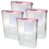 Bestlivings Frischhaltebox Schüttdose 2,8 Liter 4er Pack Altrose