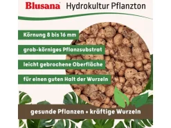 Blusana Blähton Pflanzsubstrat Pflanzton grobe Körnung 8-16 mm 25 l